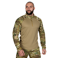 Camotec Боевая рубашка RAID MULTICAM/TAN, тактическая рубашка, военный убакс мультикам, рубашка с молнией
