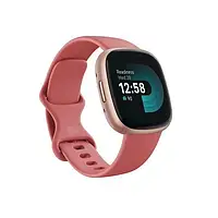 Б/У умные смарт часы Fitbit Versa 4 Pink Sand/Copper Rose (FB523RGRW)