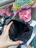АКЦІЯ! Білий лого - чудова весняна сумочка - модель унісекс - на блискавці, з довгим ремінем - 13х19 см (5142), фото 6