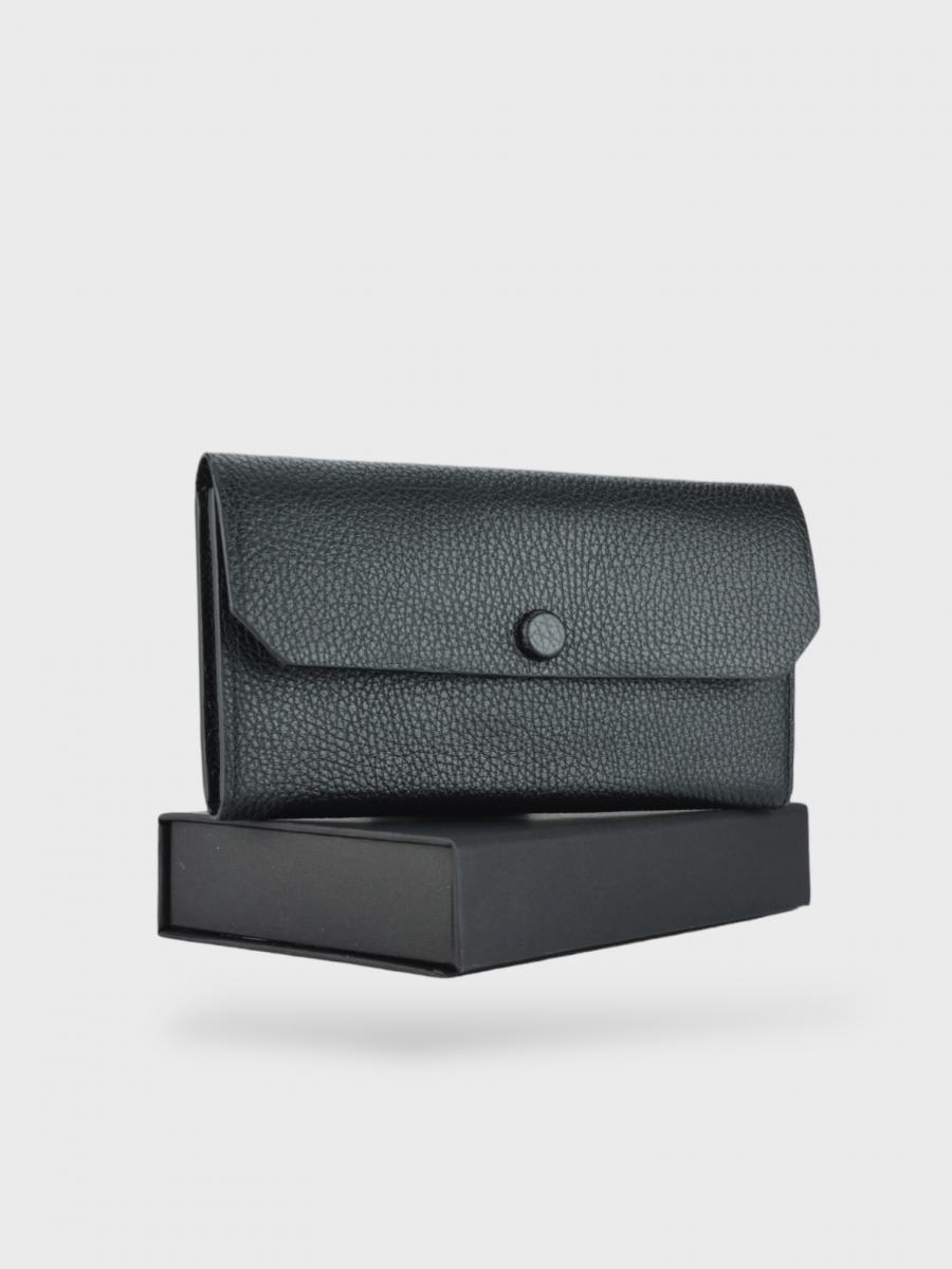 Гаманець жіночий місткий шкіряний з відділенням на блискавці "Hailey" з можливістю персоналізації, фото 1