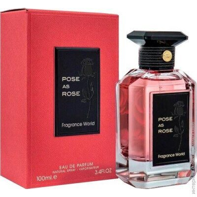 Парфумована вода Fragrance World Pose As Rose для жінок — edp 100 ml, фото 1