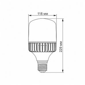 LED лампа VIDEX A118 50W E40 5000K, фото 4