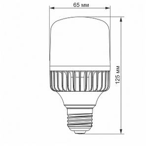 LED лампа VIDEX A65 20W E27 5000K, фото 4