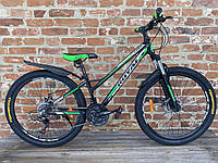 Велосипед Royal 24 CUBA чорно-зелений 2024
