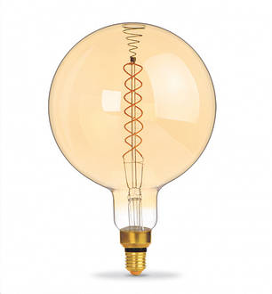 LED лампа VIDEX Filament G200FASD 8W E27 2200K дімерна бронза, фото 3