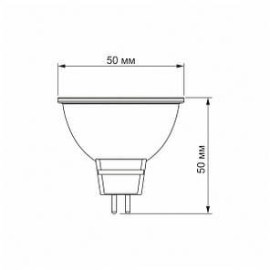 LED лампа VIDEX MR16e 6W GU5.3 3000K, фото 4