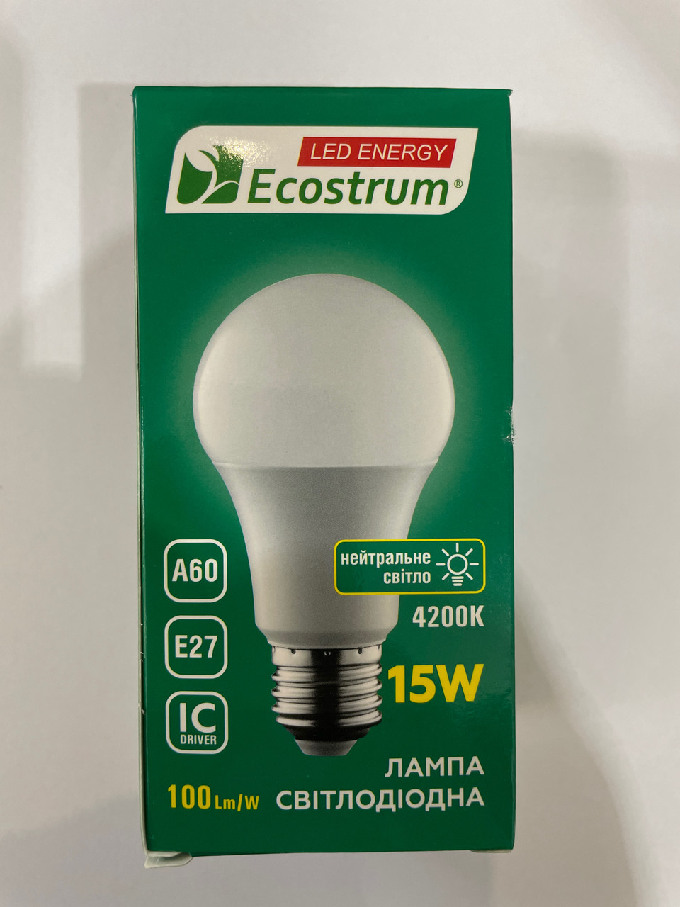 Лампочка світлодіодна Ecostrum 15W E27 4100 K