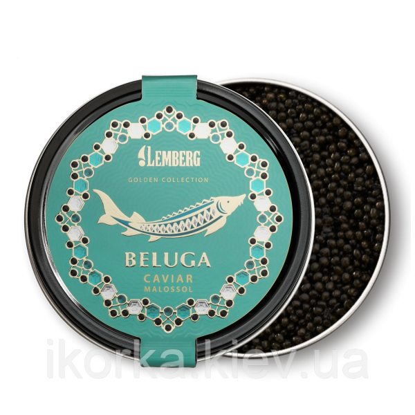 Осетрова чорна ікра Lemberg Beluga 100 г (білуга)