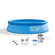 Надувний басейн Intex 28108 (244х61 см) (Картріджний фільтр-насос 1 250 л/год)