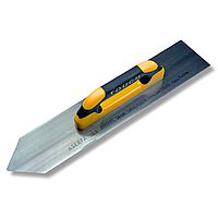 Гладилка для пола с острым углом 50 см Floor Finishing Trowel/Closed Touch Handle, cталь, желтая (301)