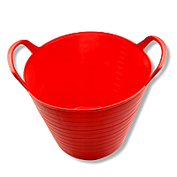 Ведро эластичное строительное Elastic Bucket Lux 26 л, красное (335)