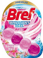 Туалетний блок Bref Блискучий гель Весняний дощ 42г*3 шт, Bref, Арт.50216