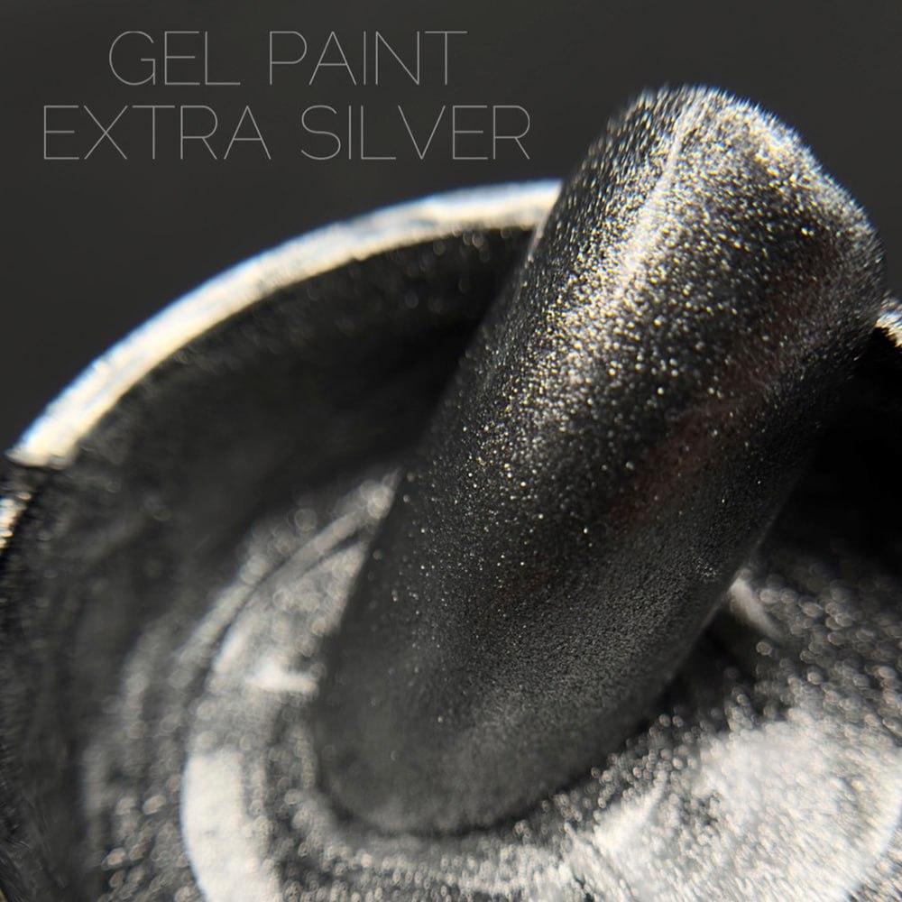 Гель фарба для розпису CROOZ gel paint EXTRA SILVER 5 г
