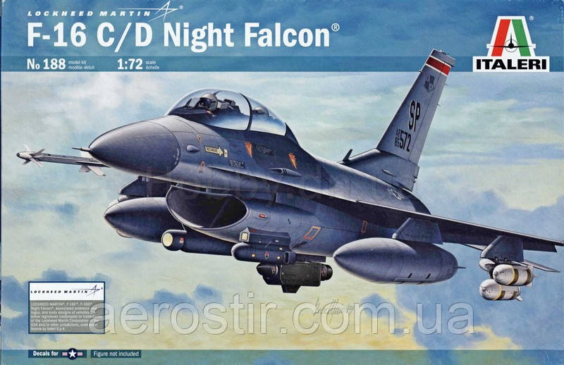 F-16C/D Night Falcon 1/72 Italeri 188