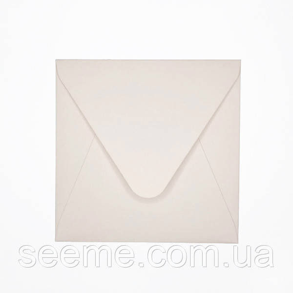 Конверт 105x105 мм, колір пряжене молоко, КОМПЛЕКТ 10 шт.