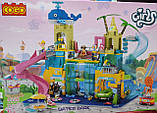 Конструктор COGO 4558 Аквапарк для дівчаток, 715 деталей, розмір коробки 49,5×35×7 см., фото 8