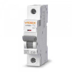 Автоматичний вимикач RS6 1п 10А 6кА С VIDEX RESIST, фото 1