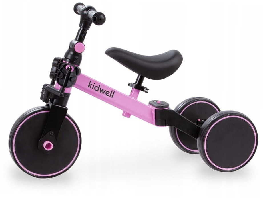 Беговел детский трехколесный Kidwell 3в1 PICO Pink велосипед без педалей для малышей от 2 лет - фото 4 - id-p2105521669