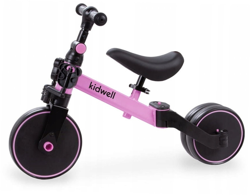 Беговел детский трехколесный Kidwell 3в1 PICO Pink велосипед без педалей для малышей от 2 лет - фото 3 - id-p2105521669