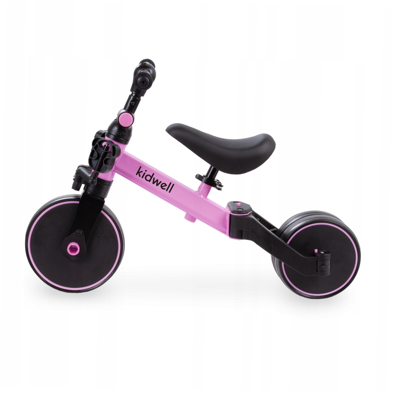 Беговел детский трехколесный Kidwell 3в1 PICO Pink велосипед без педалей для малышей от 2 лет - фото 2 - id-p2105521669