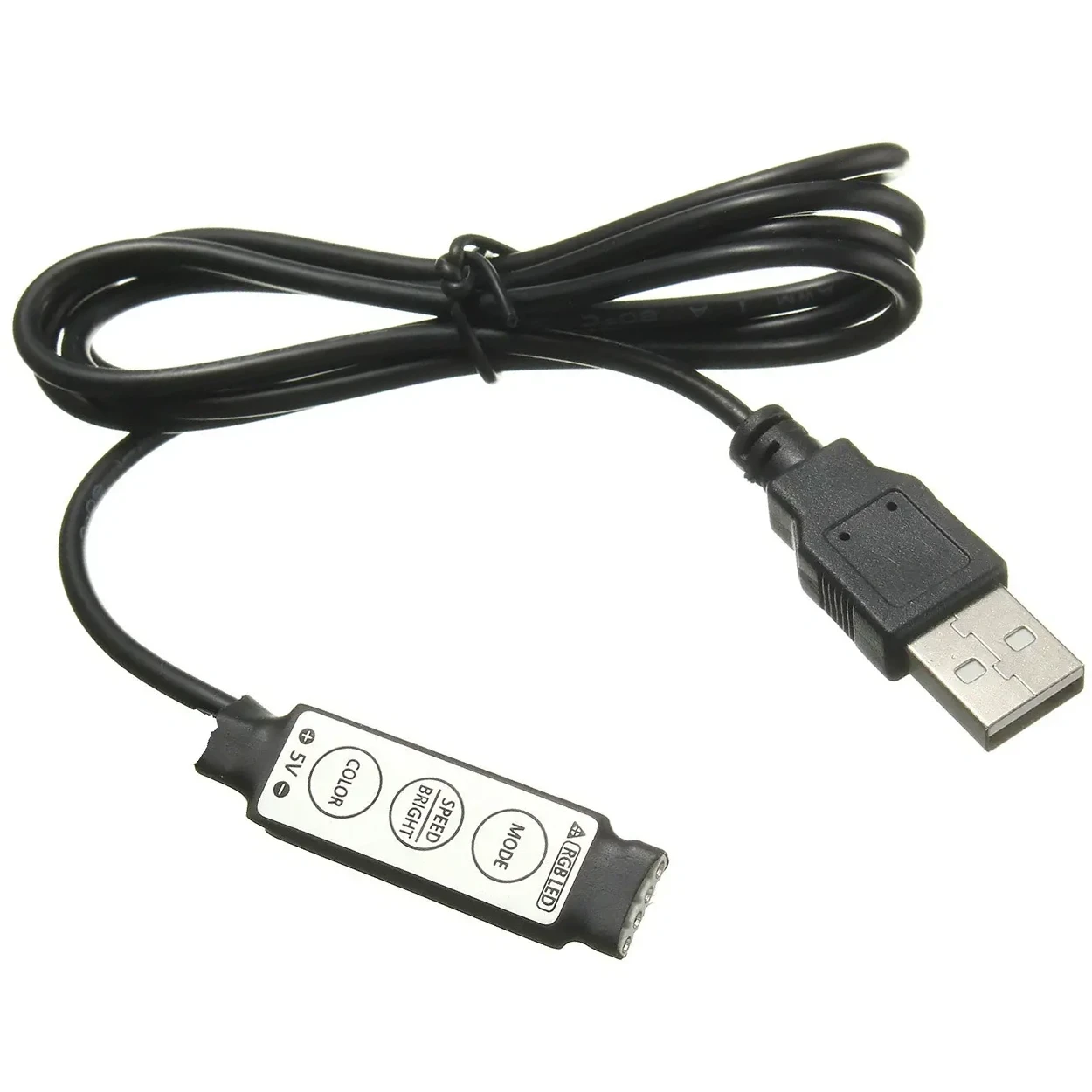 RGB контролер USB 5V для світлодіодної RGB стрічки 2А, фото 1