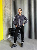 Жіночий спортивний костюм двонитка турція (кофта на блискавці + штани) Батал No 5392