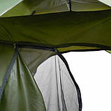 Палатка автоматическая 4-х местная Зеленая Размер 2х2 метра, фото 2