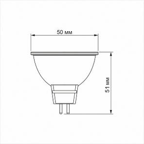 LED лампа VIDEX MR16e 8W GU5.3 4100K, фото 4