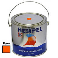 Краска HEMPALIN ENAMEL, оранжевая (Orange), 2,5 л, Hempel.