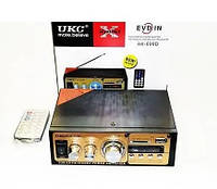 Підсилювач звуку AMP AK-699BT/4824 UKC двоканальний інтегрольний з відтворенням через Bluetooth MP3 FM 40 Вт