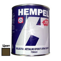 Краска SELECTA, золотой металлик, 0,75 л, Hempel.