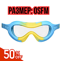 Очки для плавания Arena SPIDER KIDS MASK голубой - желтый Дет OSFM Очки для плаванья Очки для бассейна