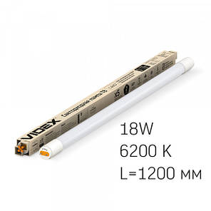 LED лампа VIDEX T8b 18W 1.2M 6200K матова, фото 1
