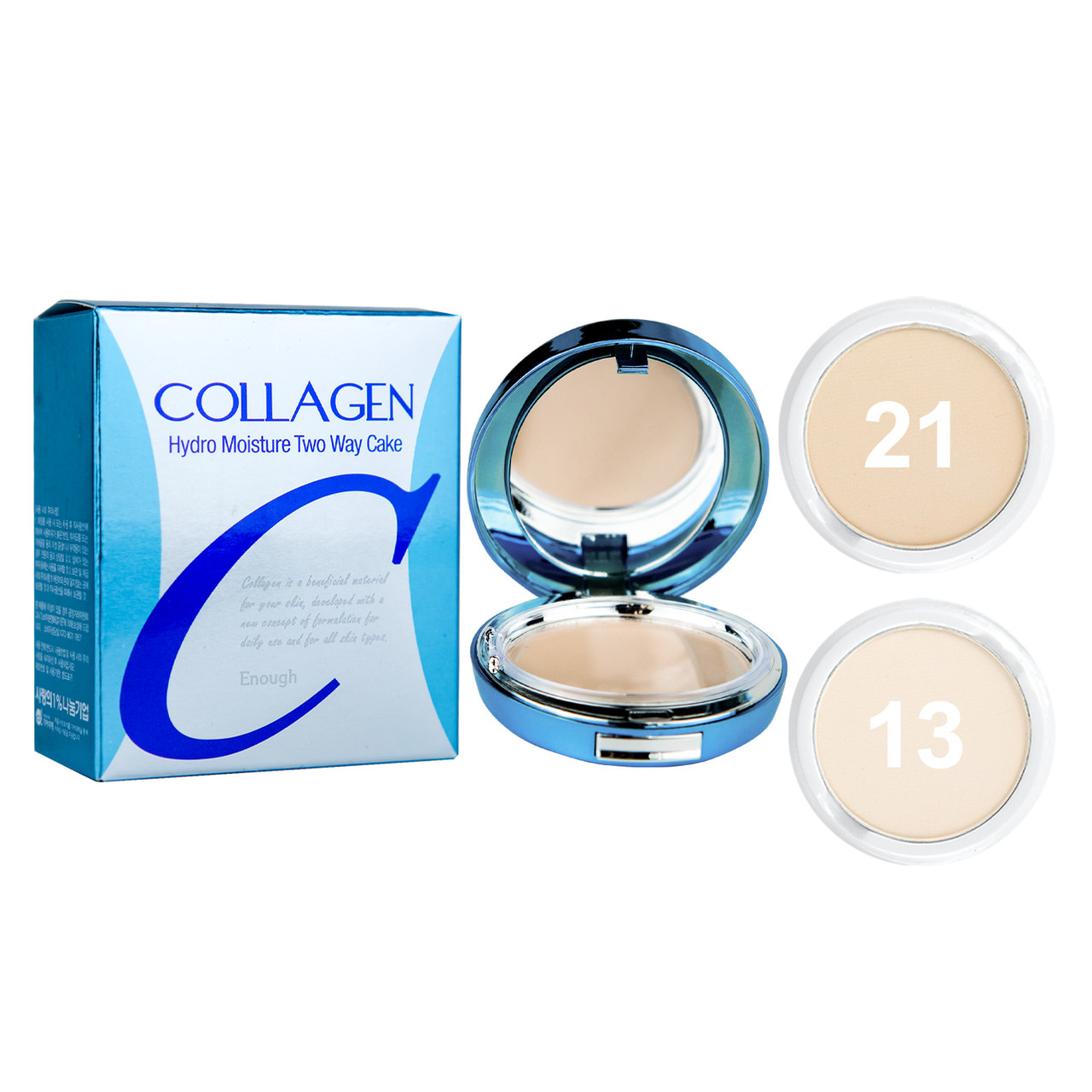 Пудра Enough Collagen Hydro Moisture Two Way Cake SPF25 ПАЛІТРА