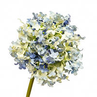 Цветок искусственный "Гортензия шаровидная", синяя, 30 см
