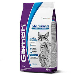Gemon Sterilised Cat With Tuna & Salmon - Сухий корм для стерилізованих котів з тунцем та лососем 2 кг
