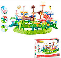 Конструктор 93 деталі, "Квітковий сад", в коробці