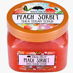 Скраб для тіла цукровий Peach Sorbet Sugar Scrub TREE HUT 510 гр