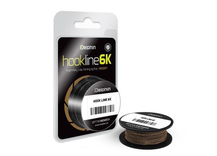 Повідцевий матеріал Delphin HOOKLINE 6K 20m бруд 15Lb, фото 1