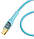 Кабель синхронізації даних Type-C на Type-C Essager Interstellar Transparent Design USB 20V/5A 100W 1m Blue Q.C. 3.0 4.0 PD, фото 6