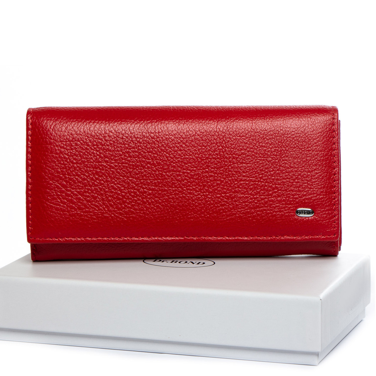 Жіночий шкіряний гаманець DR. BOND W502  red.Купити жіночий шкіряний гаманець гуртом і в роздріб в Україні.