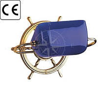 Бра Port Camargue, латунь, синее стекло, Е27, 220 В, 100 Вт, Foresti & Suardi.
