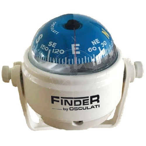 Компас Finder на кронштейне, 50 мм, 15°, белый, Osculati. - фото 1 - id-p2105541117