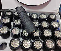 Світлодіодний кишеньковий ліхтарик від батарейок ААА, 9 LED, 10,5 см