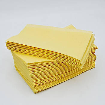 Одноразові водонепроникні серветки для столу (Жовті) 50 шт
