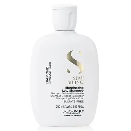 Шампунь для волосся з мікрокристалами AlfaParf Semi Di Lino Diamond Illuminating Low Shampoo 250 мл