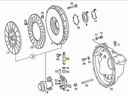 Ремкомплект вилки зчеплення Mercedes O345 9453 Sem lastik