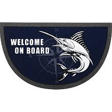 Килимок "Welcome On Board", напівкруглий, марлін, 40х68 см, Osculati.