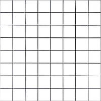 Вінілова плитка самоклеюча У клітинку Білі квадрати Матова 60х60см ПВХ панелі декоративні (СВП-207-М)