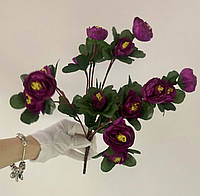 Букет штучних квітів Камелія фіолетова
